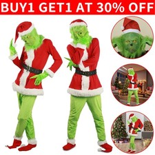 Grinch costume mask for sale  DUNSTABLE