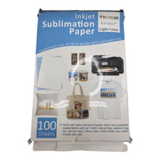 Usado, Impressoras Jack Inkjet papel de sublimação 100 folhas cor clara tamanho carta - novo o comprar usado  Enviando para Brazil