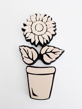 Sunflower pot stencil for sale  BURNTWOOD