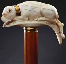 bengala de madeira esculpida à mão para cachorro comprar usado  Enviando para Brazil
