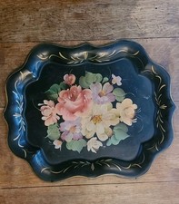 Vintage toleware tray for sale  Suffolk