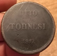 Tornesi 1817 regno usato  Olbia
