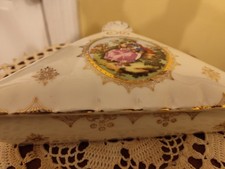 Caixa de bugigangas vintage Royal Vienna porcelana cena vitoriana tamanho 8” X 6” comprar usado  Enviando para Brazil