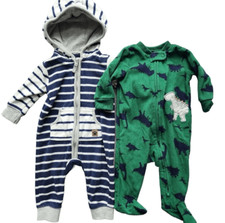 Pijama Carter's de lã com capuz peça única e dormir e brincar footie 3 meses comprar usado  Enviando para Brazil