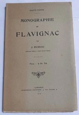 Livre monographie flavignac d'occasion  Nogent-sur-Vernisson