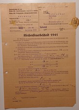 Kirchensteuerbescheid 1941 lei gebraucht kaufen  Leisnig