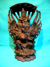 Vishnu statue holzschnitzerei gebraucht kaufen  Grabfeld
