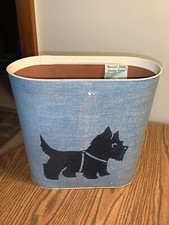 Usado, Balde de lixo vintage Scotty Dog lata de lixo Scottish Terrier meados do século Mod MCM comprar usado  Enviando para Brazil