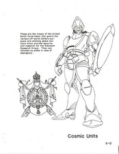 Folha de modelo ROBOTECH "Unidades Cósmicas" Carl & Svea Macek texto e layout Harmony dourado comprar usado  Enviando para Brazil