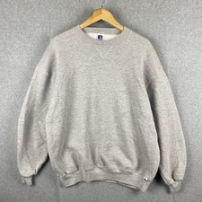 Moletom esportivo Russell vintage masculino GG cinza gola redonda em branco década de 1990 EUA comprar usado  Enviando para Brazil