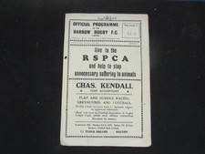 rugby league programmes barrow for sale rugby league programmes barrow for sale PONTEFRACT