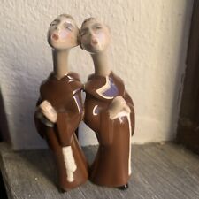 Statuetta ceramica frati usato  Parma