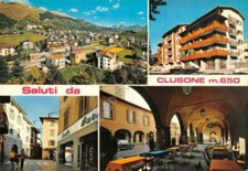 Cartolina clusone vedute usato  Milano