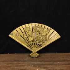 Ornamento queimador de incenso em forma de crisântemo relevo dourado cobre puro   comprar usado  Enviando para Brazil