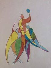 Belle peinture gouache d'occasion  Toulouse-