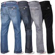 Calça jeans masculina bootcut APT perna larga alargada jeans casual trabalho tamanhos Reino Unido comprar usado  Enviando para Brazil