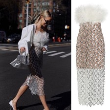 Vestido de casamento Bronx & Banco Afiya x Pena de Coco metálico branco prata G novo com etiquetas comprar usado  Enviando para Brazil