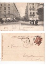 Storia postale cartolina usato  Roma