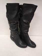 Usado, Botas planas femininas Falmouth London neblina pretas desleixadas tamanho 6,5 M comprar usado  Enviando para Brazil