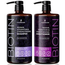 Set de champú y acondicionador de biotina InstaSkincare para el crecimiento del cabello 16 OZ segunda mano  Embacar hacia Mexico