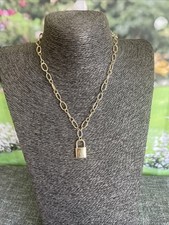 Gold tone padlock for sale  RETFORD