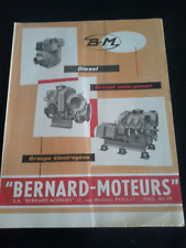 Prospectus bernard motors d'occasion  Expédié en Belgium