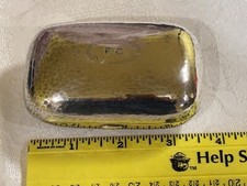 Usado, Caixa de saboneteira c.1915 Tiffany martelada prata esterlina caixa dourada 4,9 oz comprar usado  Enviando para Brazil