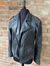 Biker leder jacke gebraucht kaufen  Wiesbaden