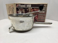 Moinho de alimentos vintage Foley nº. Filtro 102 aço inoxidável 2 quartos espremedor 7" comprar usado  Enviando para Brazil