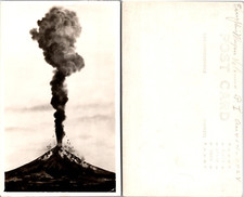 Cartão postal RPPC 1928 vulcão em erupção Mayon Filipinas Bicol Albay comprar usado  Enviando para Brazil
