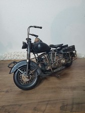 Usado, Réplica vintage década de 1940 motocicleta de metal preto envelhecida 14""x 8"" X 5"" peça de exibição comprar usado  Enviando para Brazil