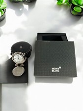 Relógio despertador de viagem Montblanc prata mostrador branco relógio de mesa dobrável com caixa de estojo comprar usado  Enviando para Brazil