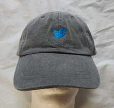NOVO EM FOLHA sem etiquetas Twitter / X logotipo bordado Strapback pai chapéu / boné comprar usado  Enviando para Brazil