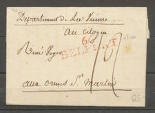 1800 lettre marque d'occasion  Trets