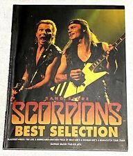 Scorpions Mejor Selección Banda Partitura Japón Guitarra Bajo Batería Vocal TAB Libro de Música segunda mano  Embacar hacia Mexico