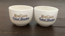 Lote de 2 tigelas de cereais Rum Chata Rum licor álcool atirador branco comprar usado  Enviando para Brazil
