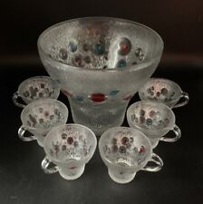 Vintage bowle glas gebraucht kaufen  Schweinfurt