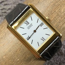 Citizen Eco-Drive Stiletto Masculino G820-T001700 Relógio Solar de Couro 27mm 7 1/4" comprar usado  Enviando para Brazil