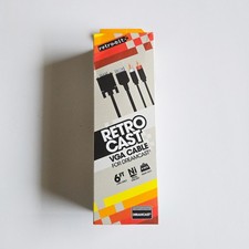 Sega Dreamcast Retro-Bit Cabo VGA 6 pés RetroCast Adaptador de Áudio e Vídeo AV *NOVO* comprar usado  Enviando para Brazil