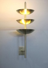 Usado, Luminária de parede artesanal moderna de latão meados do século 3 pratos comprar usado  Enviando para Brazil