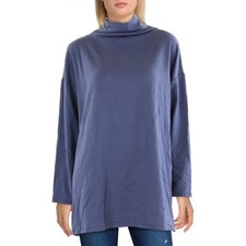 Eileen Fisher Mujer Azul Cuello Alto Cómoda Acogedora Sudadera Top L BHFO 7177 segunda mano  Embacar hacia Mexico