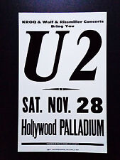 U2 AT THE HOLLYWOOD PALLADIUM - PÔSTER PROMOCIONAL ORIGINAL VINTAGE DE CONCERTO DE ROCK comprar usado  Enviando para Brazil