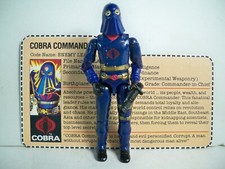 K25i94401 COBRA COM CAPUZ COBRA COM CARTÃO DE ARQUIVO 1984 GI JOE FIGURA VINTAGE COMPLETA comprar usado  Enviando para Brazil