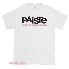 Nova Camiseta Masculina Engraçada Logotipo Paiste Cymbals EUA Tamanho P-XXL comprar usado  Enviando para Brazil