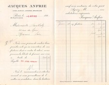 Facture 1922 jacques d'occasion Facture 1922 jacques d'occasion  France