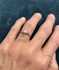 Diamantring 375er weißgold gebraucht kaufen  Lebach