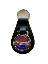 Black leather keyring for sale  LEICESTER