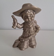 Pewter cowboy figurine for sale  BRISTOL