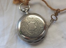 Antigo relógio de bolso prata chave vento 1890 - [45mm] modelo francês. comprar usado  Enviando para Brazil