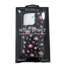 Capa Wildflower para celular iPhone 13 Pro preta rosa flores edição limitada comprar usado  Enviando para Brazil